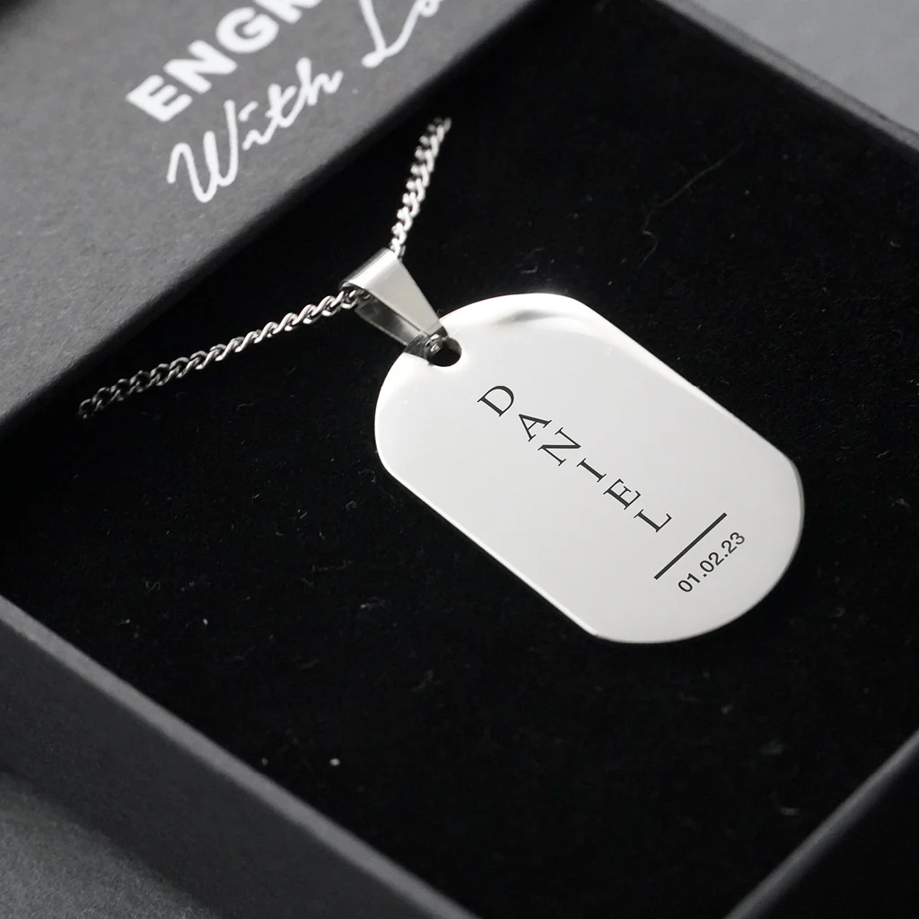 Dog Tag Necklace Design 1 - Image 3