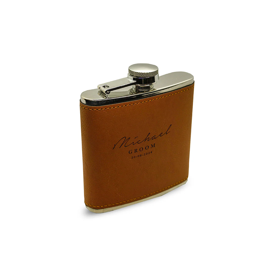 Engravd 5 x Hip Flask sets - Name/Title/Date - Image 8