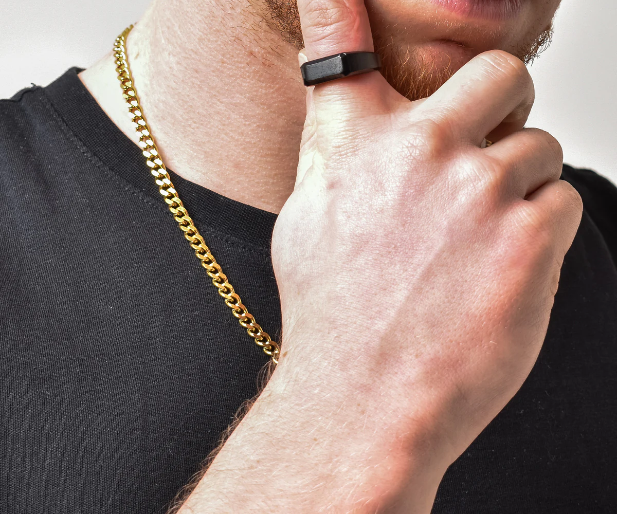 Engravd Black Ring - Personalised Initials - Image 3