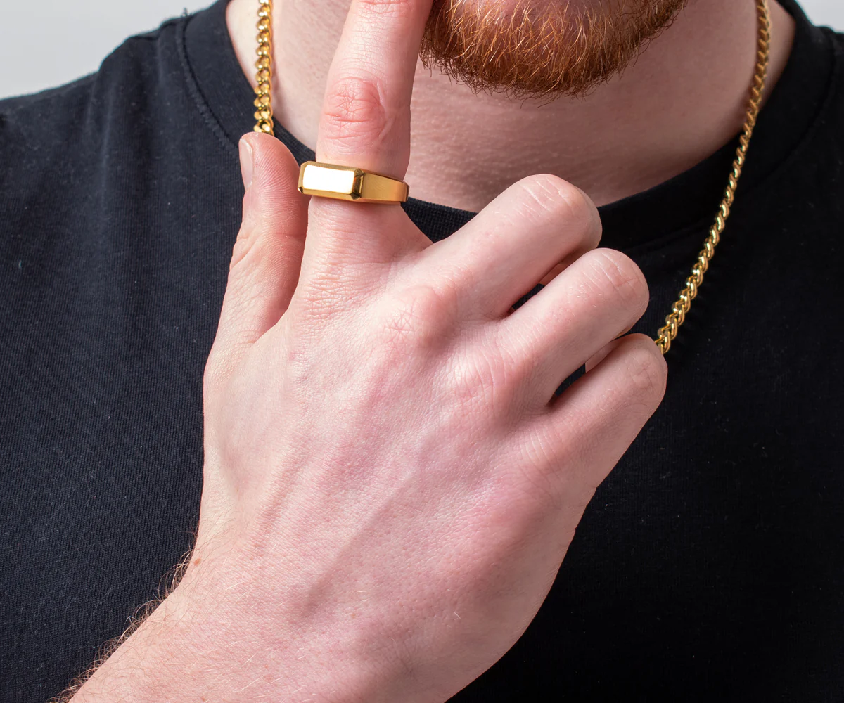 Engravd Gold Ring - Personalised Initials - Image 3