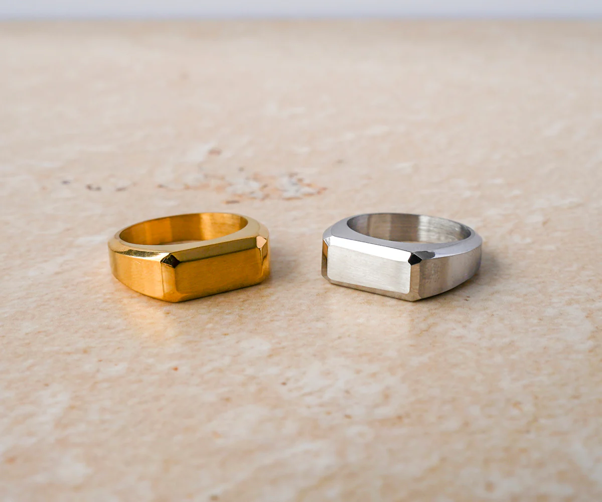 Engravd Gold Ring - Personalised Initials - Image 7