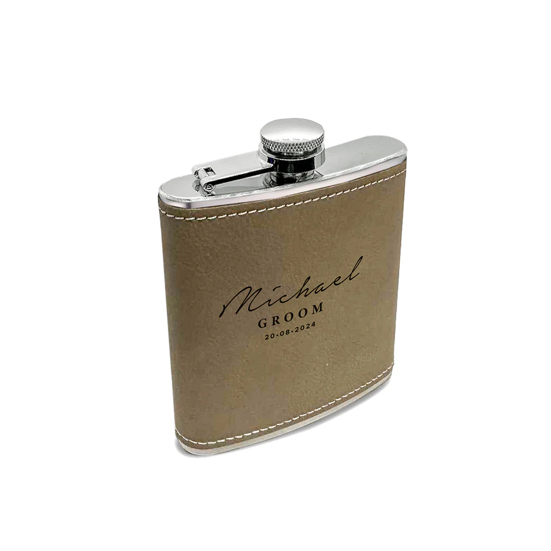 Engravd Hip Flask - Name/Title/Date - Image 15