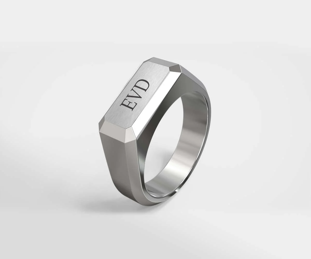 Engravd Silver Ring - Personalised Initials - Image 5