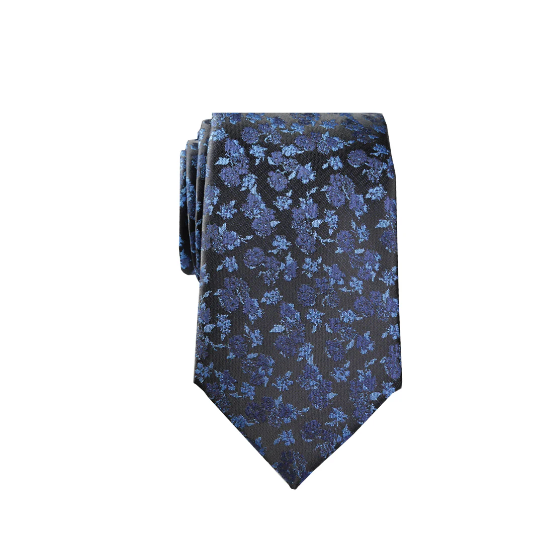 Floral Blue Tie - Image 4