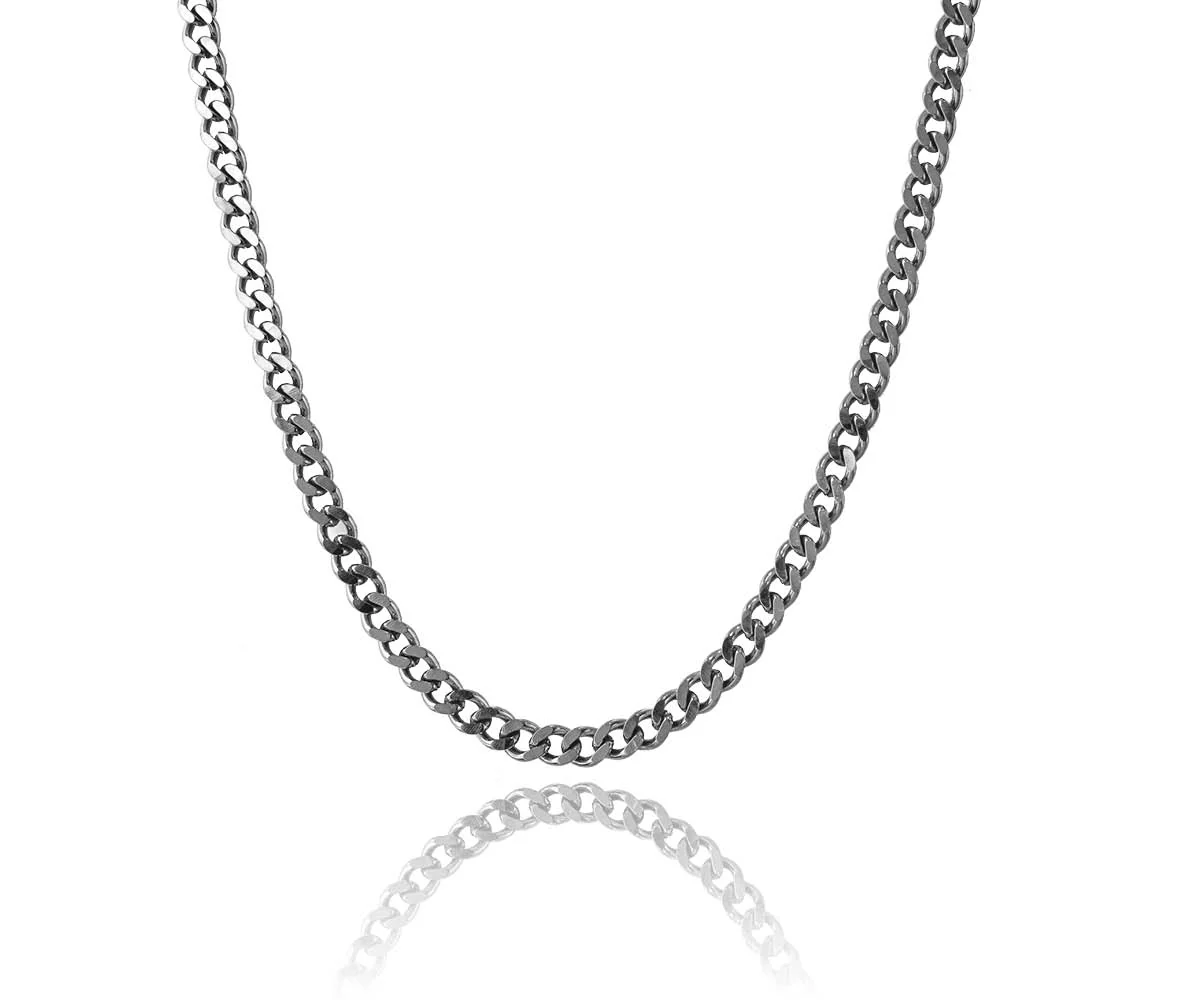 Silver Cuban Link Chain - 5mm - Image 7