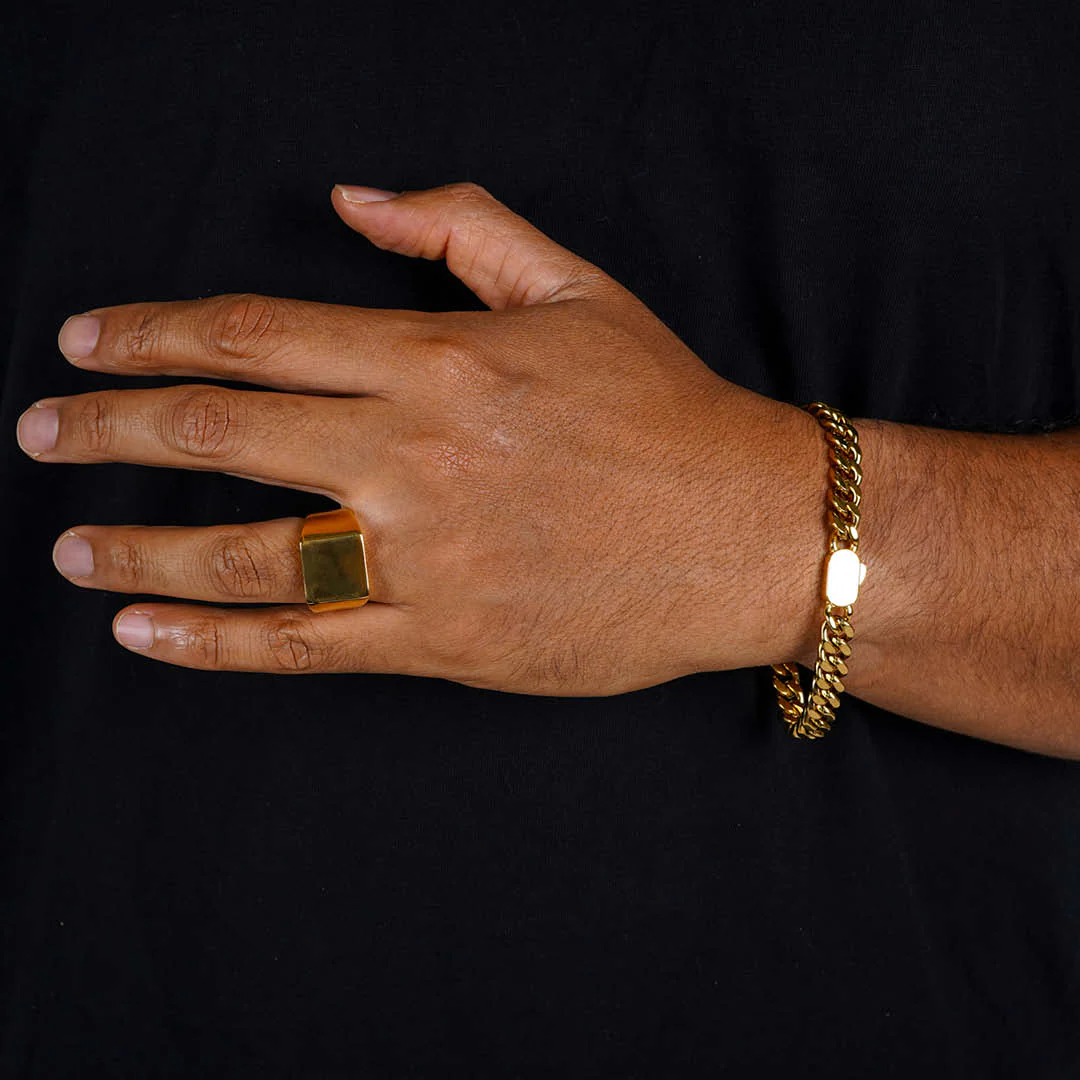 Gold Cuban Chain Bracelet - Image 5