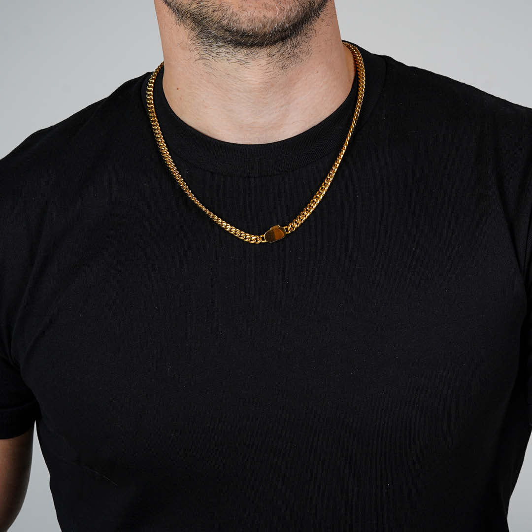 Gold Cuban Link Chain - 5mm - Image 6
