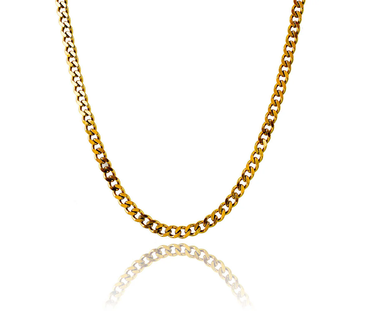 Gold Cuban Link Chain - 5mm - Image 7