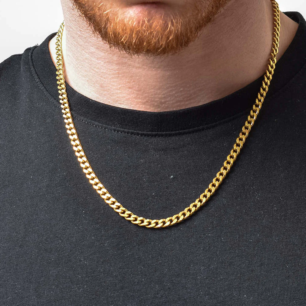 Gold Cuban Link Chain - 5mm - Image 8
