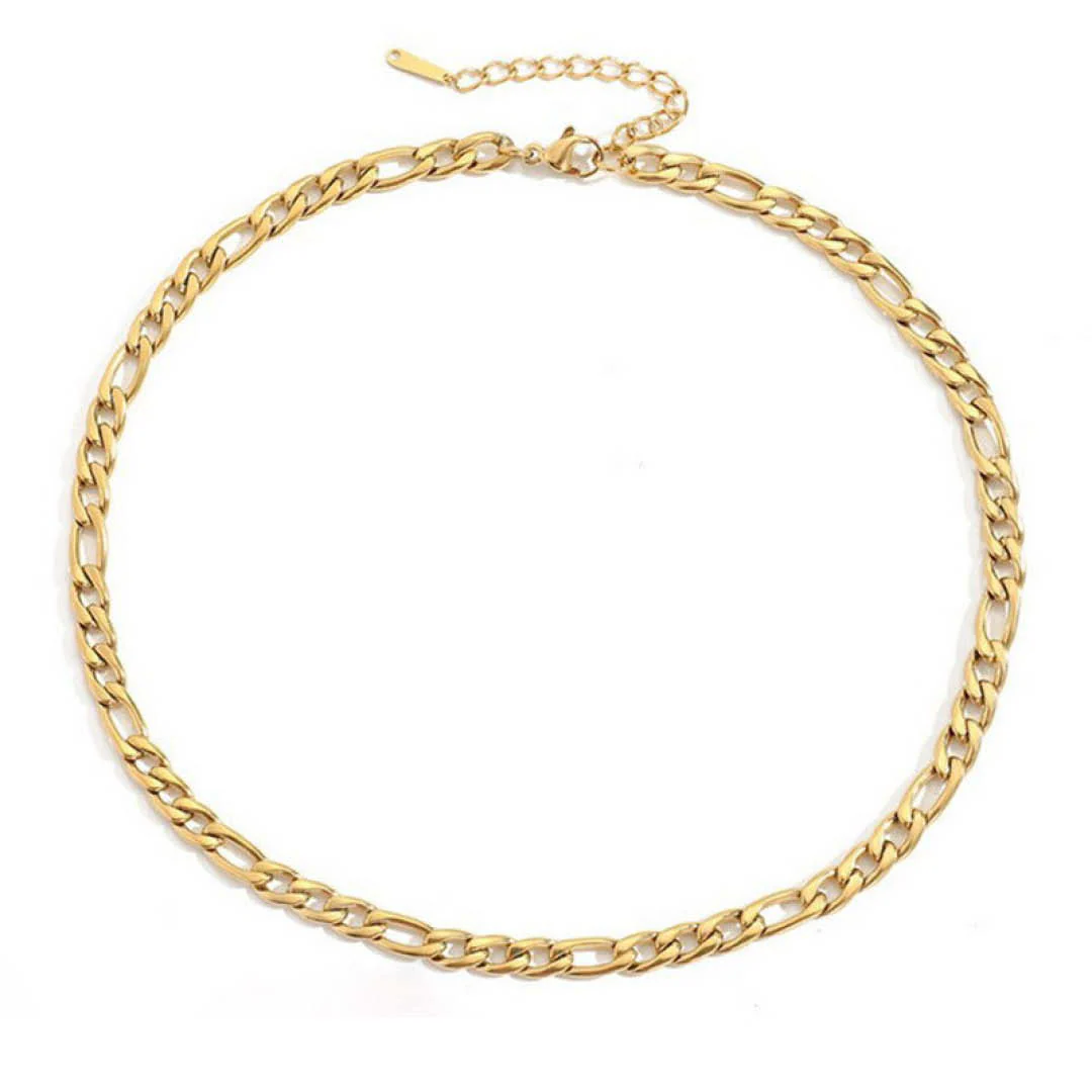 Gold Figaro Chain - 5mm - Image 4