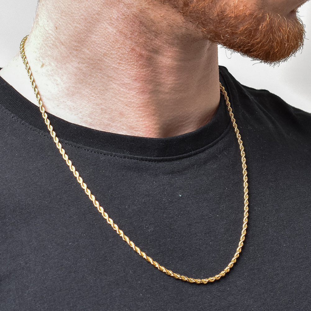 Gold Rope Chain - 3mm - Image 7