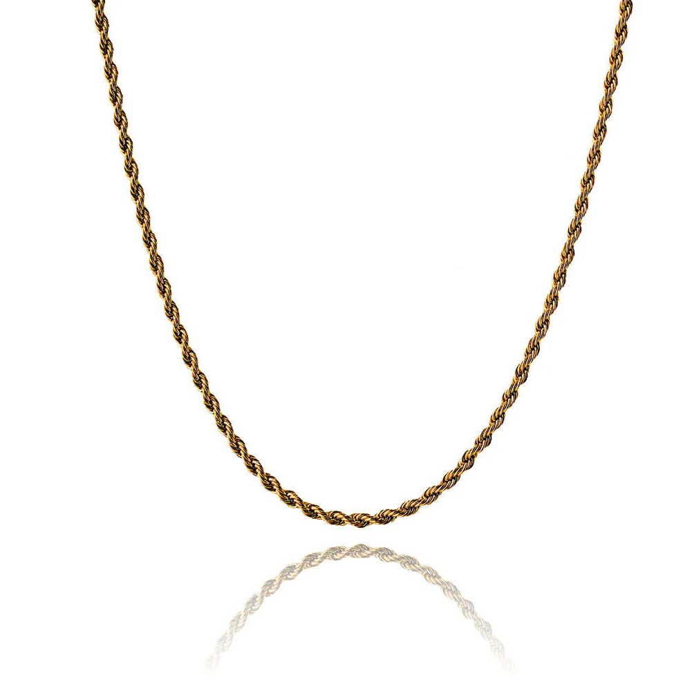 Gold Rope Chain - 3mm - Image 8