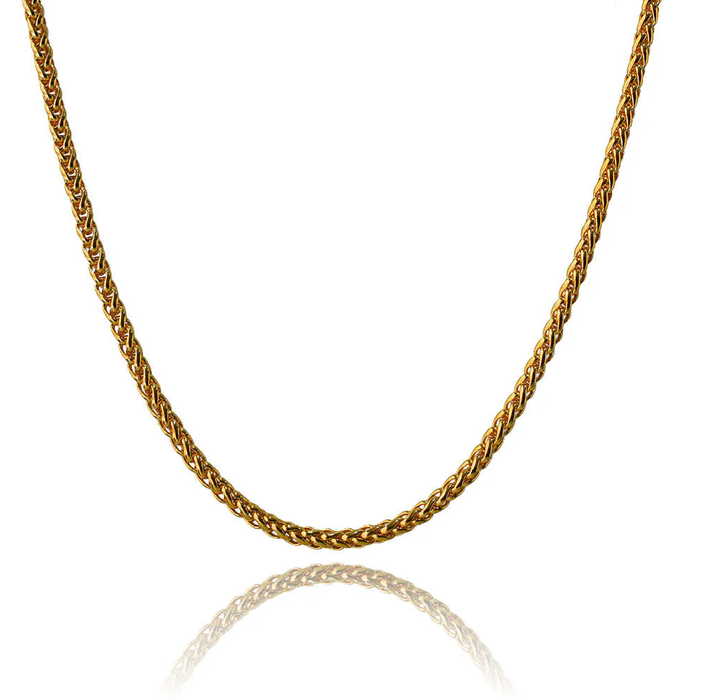 Gold Wheat Chain - 3mm - Image 4