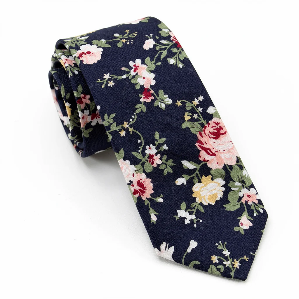 Navy Bloom Tie