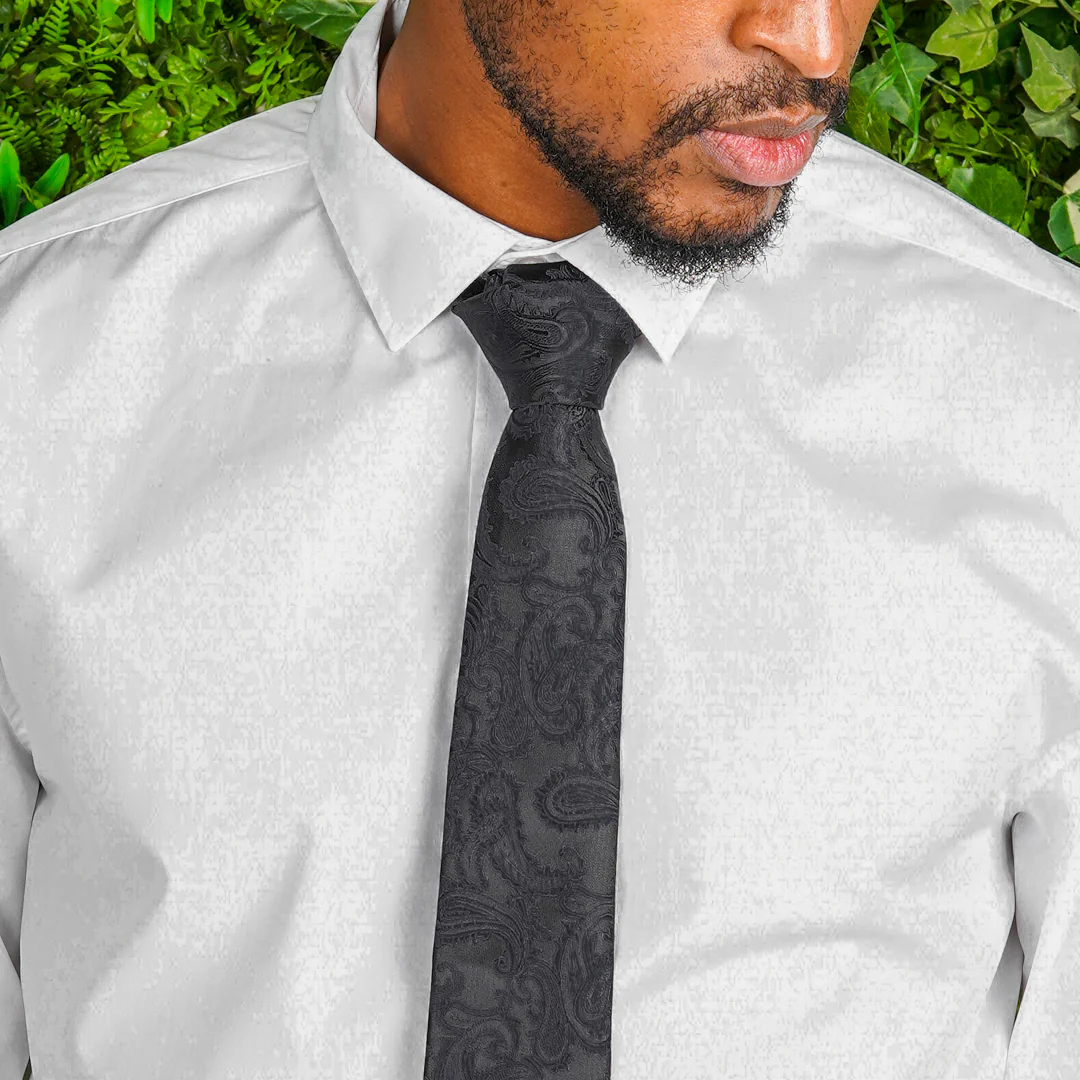Paisley Black Tie - Image 3