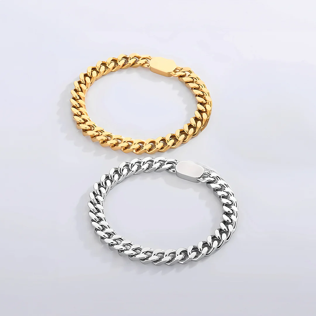 Silver Cuban Chain Bracelet - Image 4