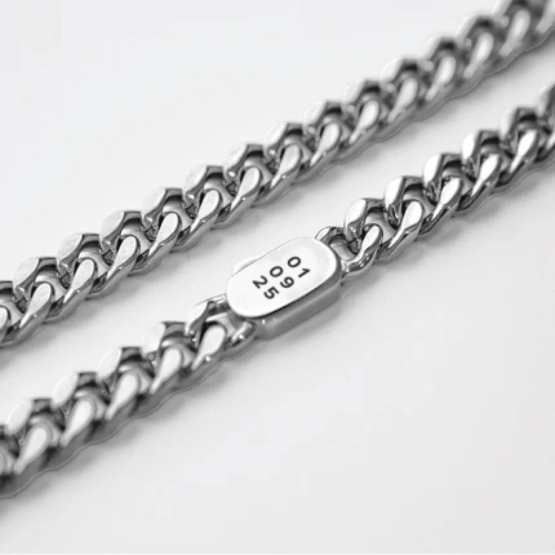 Silver Cuban Chain Bracelet - Image 7