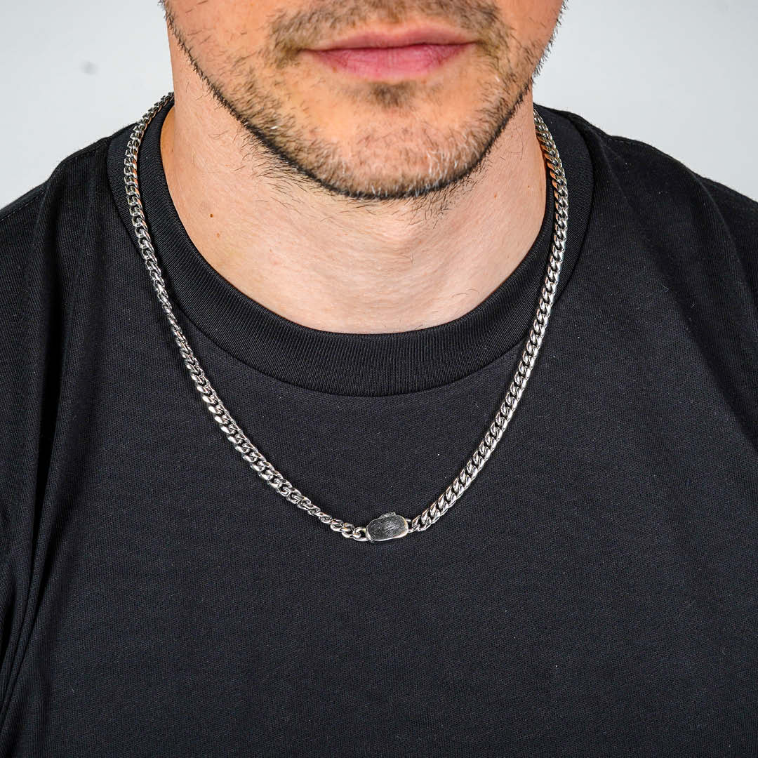 Silver Cuban Link Chain - 5mm - Image 5