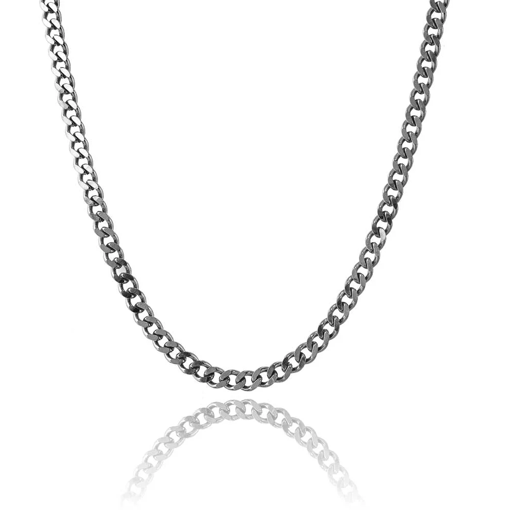 Silver Cuban Link Chain - 5mm - Image 8
