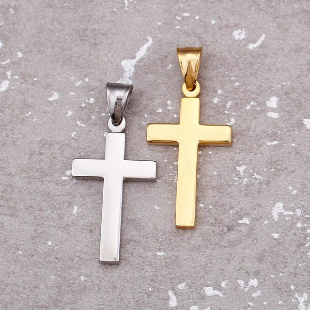 Silver Engravd Cross Necklace - Image 5