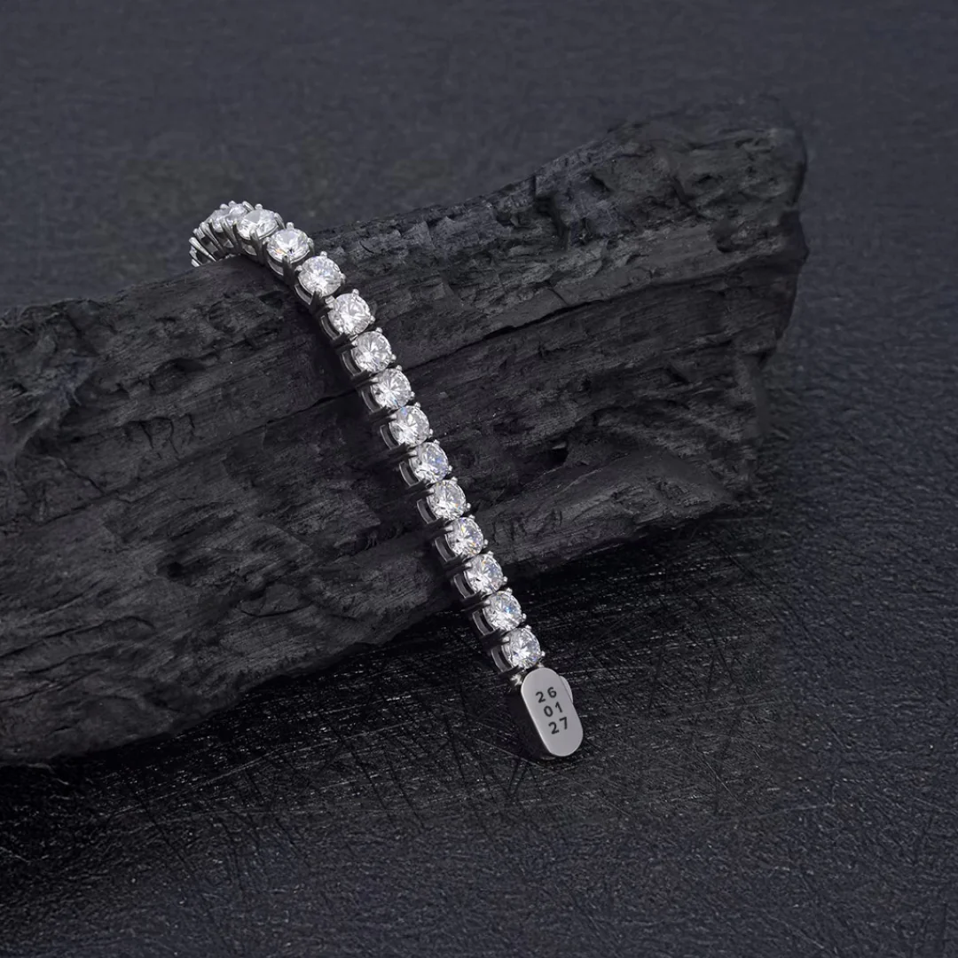 Silver Tennis Chain - 5mm - Image 5