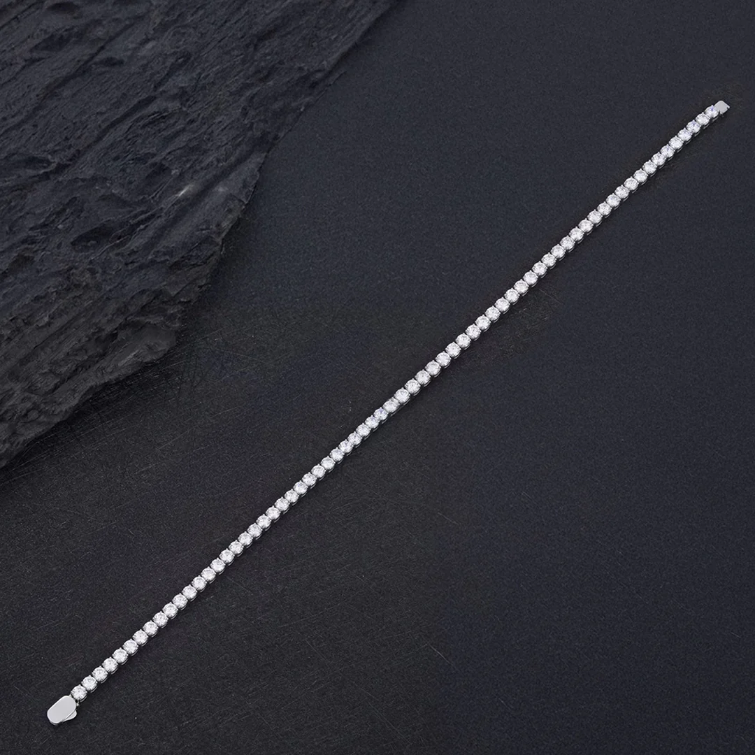 Silver Tennis Chain - 5mm - Image 6