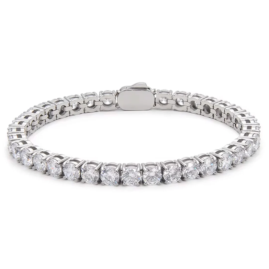 Silver Tennis Chain Bracelet - Image 14