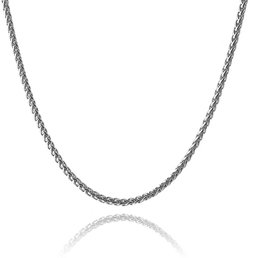 Silver Wheat Chain - 3mm - Image 4