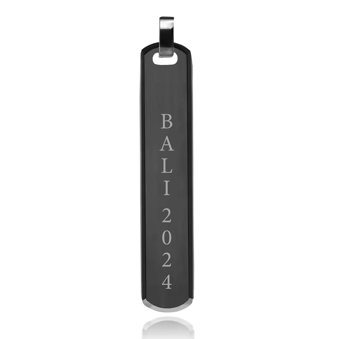 Theo Necklace - Vertical Inscription - Image 3